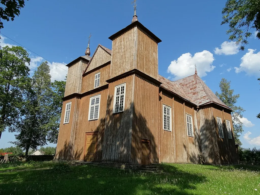 Catholic church, Onuškis, Rokiškis District, Lithuania