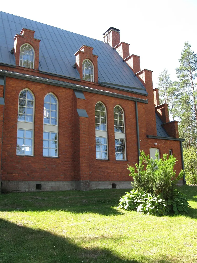 A view to the church of Saari on Parikkala, Finland.