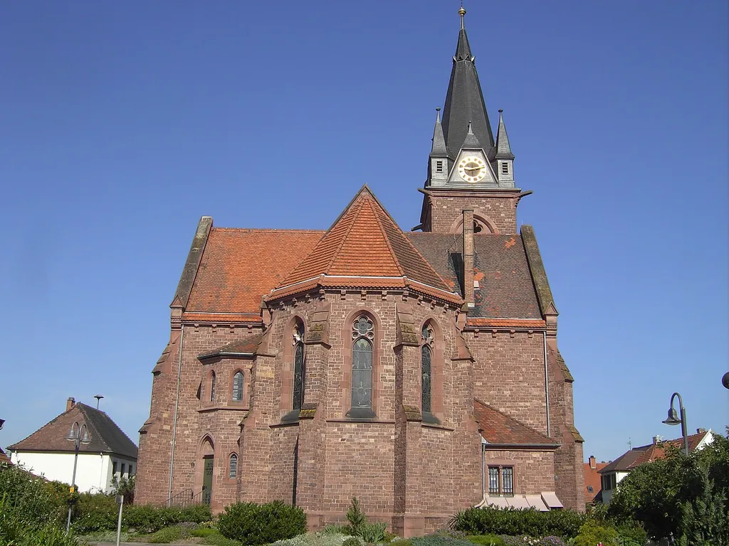 Stutensee-Staffort Evangelische Kirche/Protestant Church