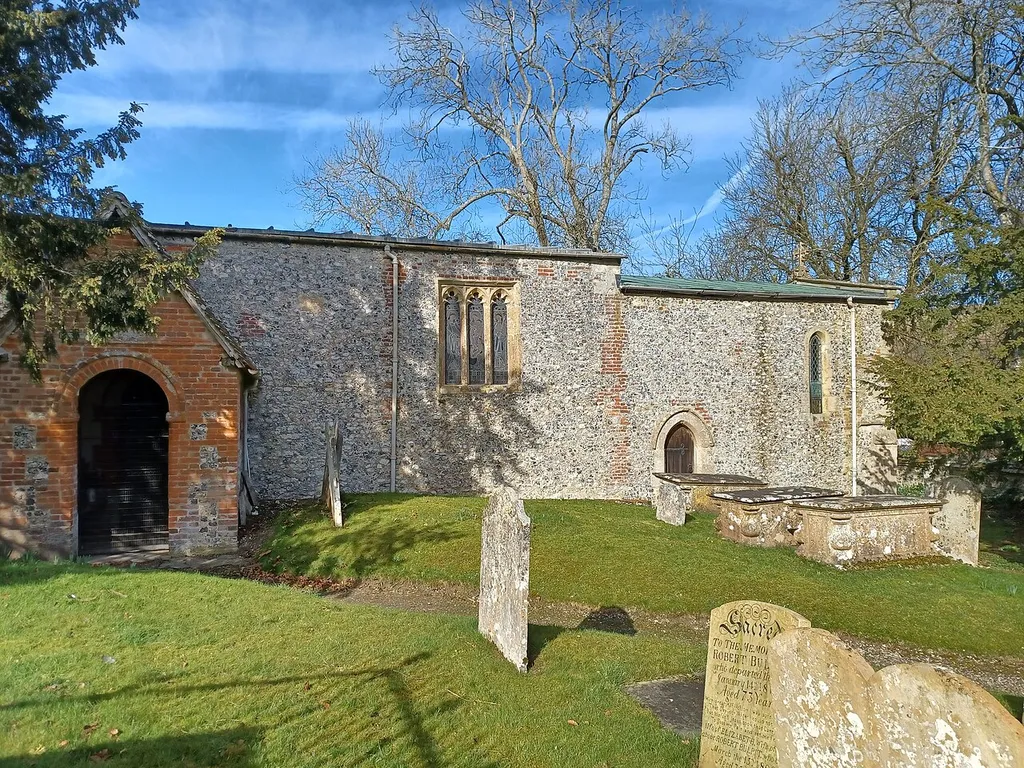 Church of St Swithin, Combe, Berkshire, England. 12th and 13th century, with 17th century additions. Grade I listed. .mw-parser-output .messagebox{margin:4px 0;width:auto;border-collapse:collapse;border:2px solid var(--border-color-progressive,#6485d1);background-color:var(--background-color-neutral-subtle,#fbfcff);color:var(--color-base,#202122);box-sizing:border-box;border-inline-start-width:8px}.mw-parser-output .messagebox.mbox-small{font-size:88%;line-height:1.25em}.mw-parser-output .mbox-warning,.mw-parser-output .mbox-speedy{border:2px solid var(--border-color-error,#b22222);background:var(--background-color-error-subtle,#ffdbdb);border-inline-start-width:8px}.mw-parser-output .mbox-serious,.mw-parser-output .mbox-delete,.mw-parser-output .mbox-stop{border:2px solid var(--border-color-error,#b22222);border-inline-start-width:8px}.mw-parser-output .mbox-issue,.mw-parser-output .mbox-content{border:2px solid #f28500;background:var(--background-color-warning-subtle,#ffe);border-inline-start-width:8px}.mw-parser-output .mbox-query,.mw-parser-output .mbox-style{border:2px solid #f4c430;background:var(--background-color-warning-subtle,#ffe);border-inline-start-width:8px}.mw-parser-output .mbox-shit{border:2px solid #960;border-inline-start-width:8px}.mw-parser-output .mbox-license{border:2px solid #88a;border-inline-start-width:initial}.mw-parser-output .mbox-legal{border:2px solid var(--border-color-notice,#666);background:var(--background-color-base,#fff);border-inline-start-width:8px}.mw-parser-output .mbox-honor{border:2px solid #ca3;background:var(--background-color-warning-subtle,#fcf4db);border-inline-start-width:8px}.mw-parser-output .mbox-growth{border:2px solid #8d4;background:var(--background-color-success-subtle,#d5fdf4);border-inline-start-width:8px}.mw-parser-output .mbox-move{border:2px solid #93c;border-inline-start-width:8px}.mw-parser-output .mbox-protection,.mw-parser-output .mbox-message{border:2px solid var(--border-color-base,#aaa);border-inli