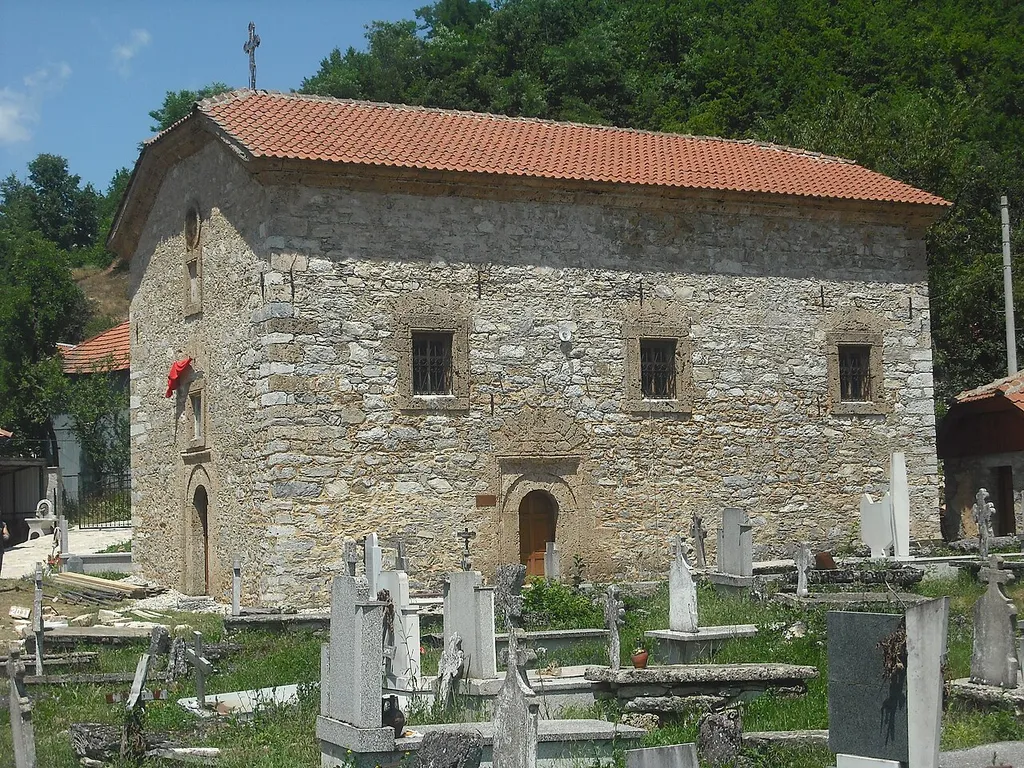 The church of St Nicholas in the village of Mramorec, the region of Debarca, the Republic of Macedonia.