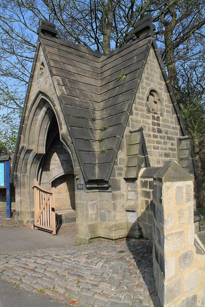 The lychgate at Holy Trinity Church, Meanwood, Leeds