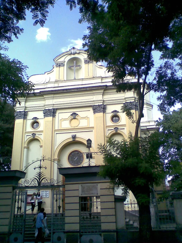St. Peter and Paul's Roman Catholic Cathedral in 55 Ivane Javakhishvili Street, Tbilisi (built 1870-1877; architect: Albert Zaltsman)