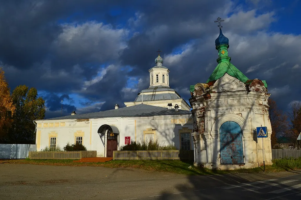 Krasnogorskaya church on Malyshev st., 5 in Krasnogorskoye, Verkhoturskiy raion, Sverdlovsk oblast'