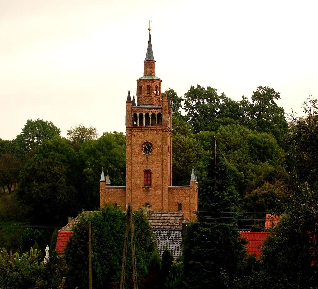 Czechów - dawny kościół ewangelicki, ob. rzymskokatolicki kościół filialny p.w. Matki Boskiej Królowej Polski, 1850