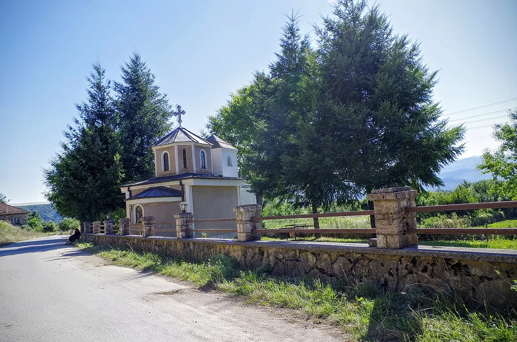 View of the Church of the Theotokos in the village Slatinski Čiflik