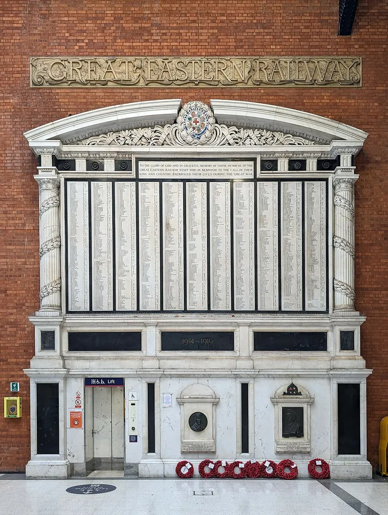 Great Eastern Railway War Memorial, Liverpool Street Station, London