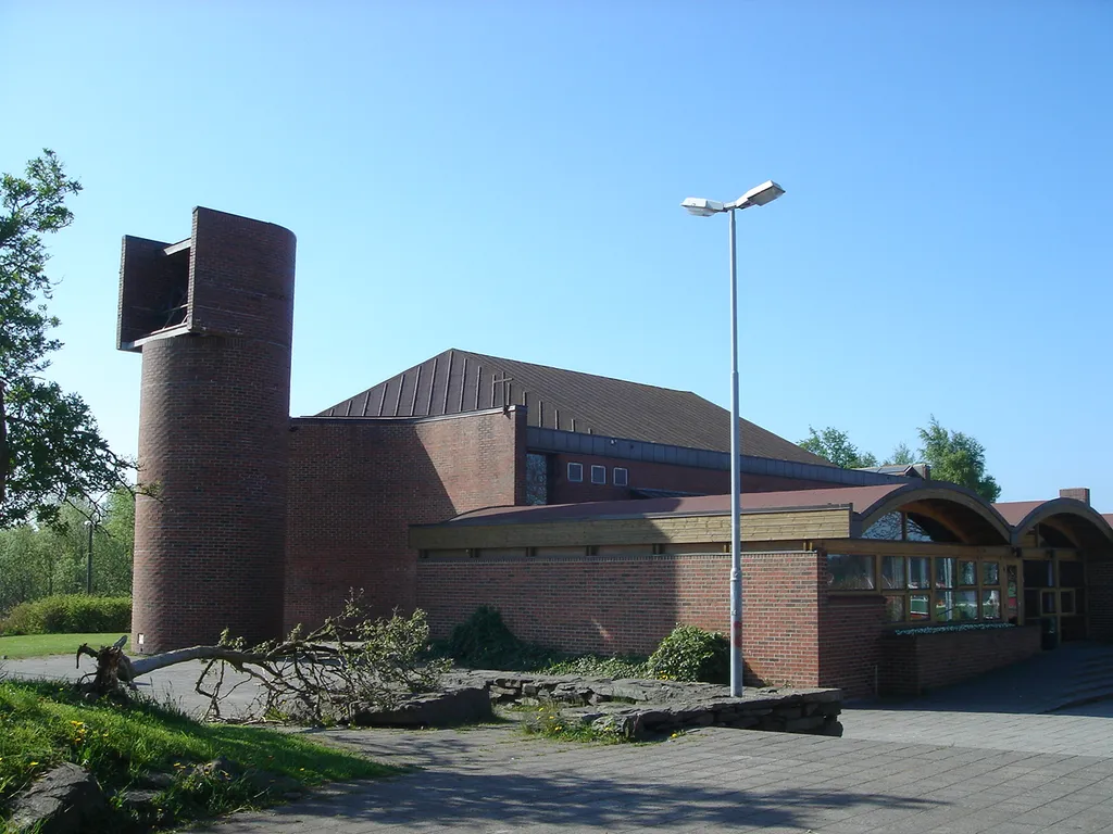 This is a photo of a monument in Norway, number: 84659 in the Norwegian Directorate for Cultural Heritage database. Hundvåg church in Stavanger, Norway