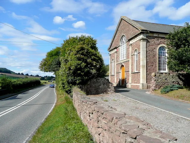 Former chapel, Ryeford Hard by the A40 Gloucester to Ross-on-Wye road.