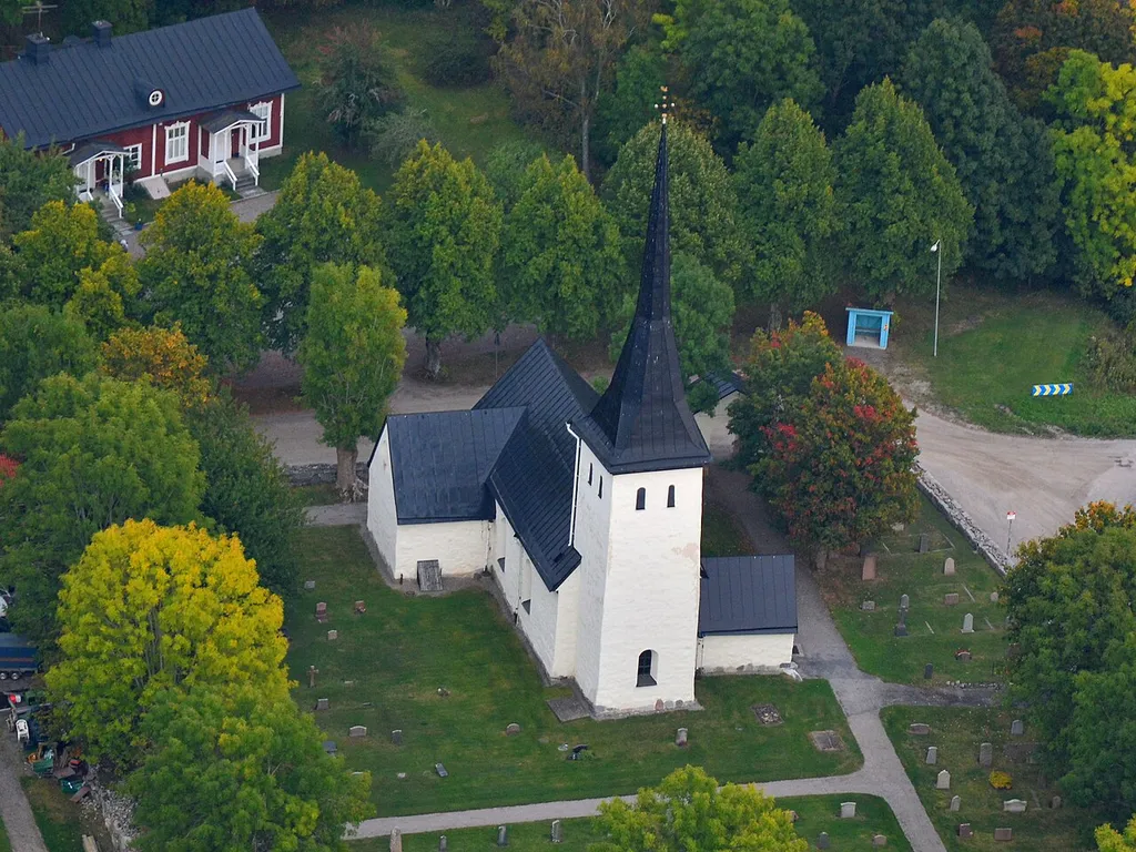 Sånga Church on Färingsö in Ekerö municipality, Sweden.