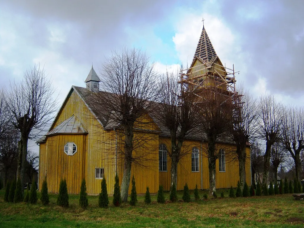 Roman Catholic Church in Stemplės, Šilutė District, Lithuania