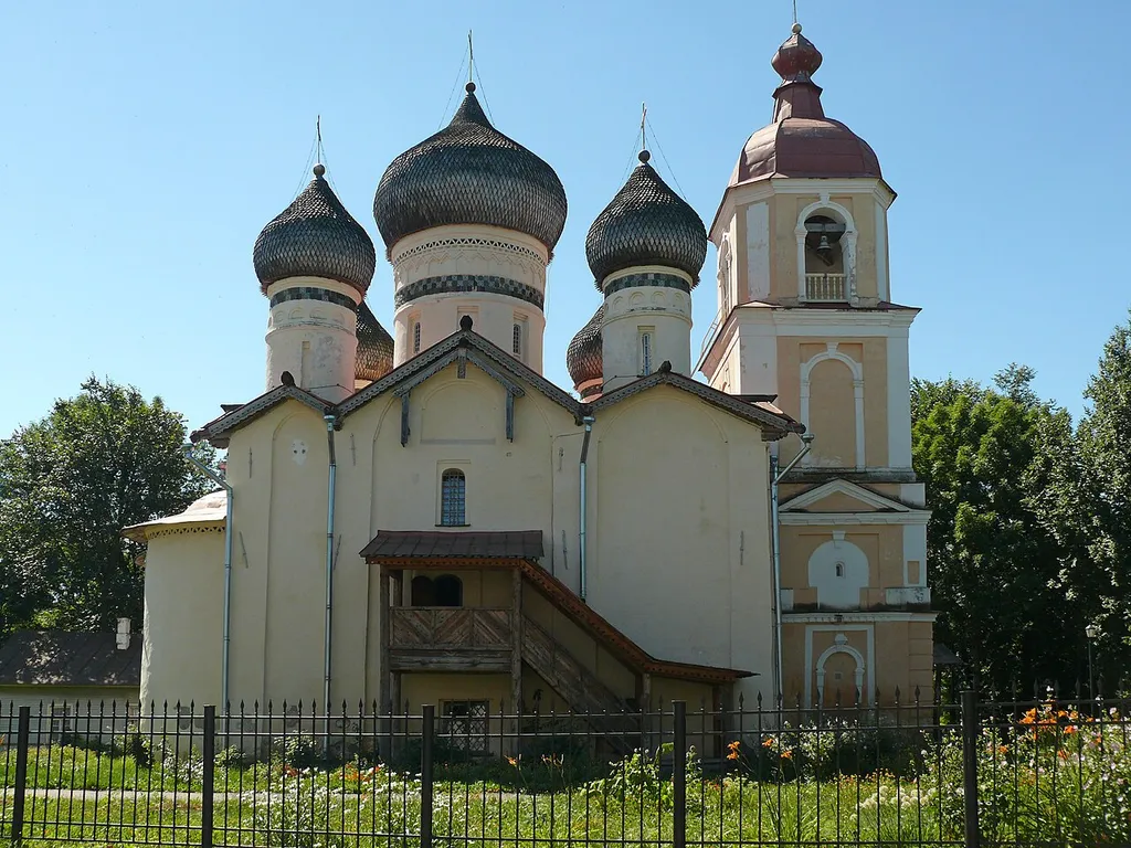 The Theodor the Stratilat churche on Shirkova street in Veliky Novgorod, Russia