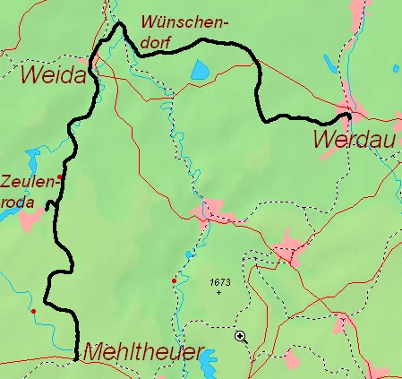 physical entity of Werdau–Mehltheuer railway