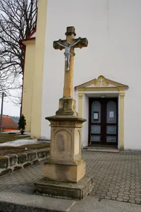 Wayside cross near church of Saint Peter and Paul