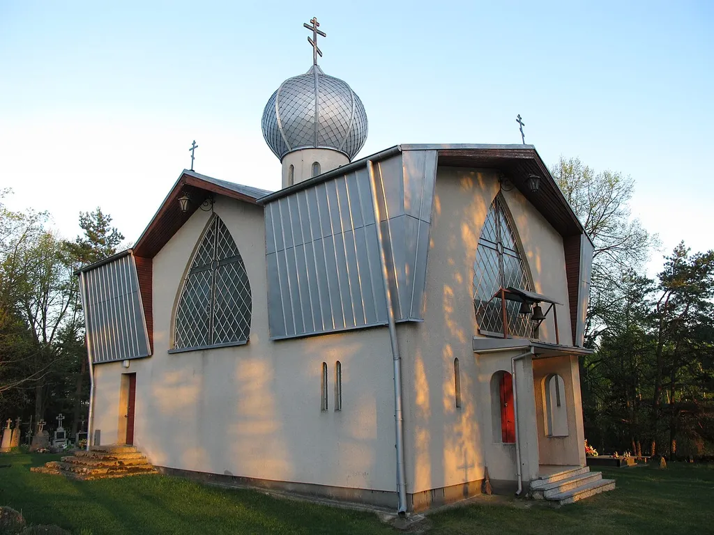 Saint Anne Orthodox church at orthodox cemetery in Kruszyniany, gmina Krynki, podlaskie, Poland