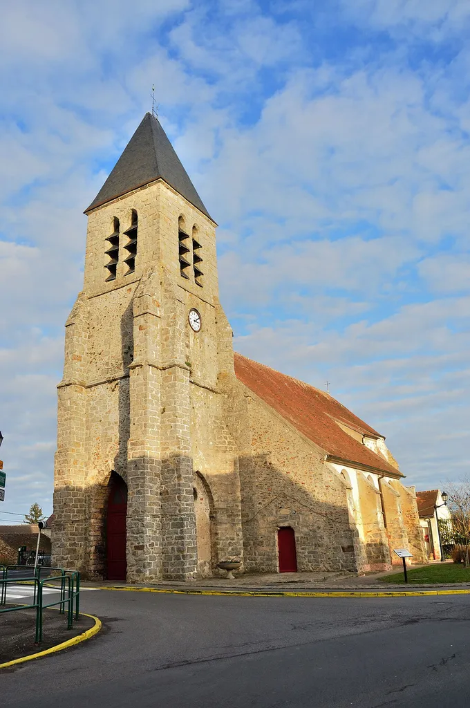 Église Saint-Médard de Chailly-en-Brie. (département de la Seine-et-Marne, région Île-de-France).