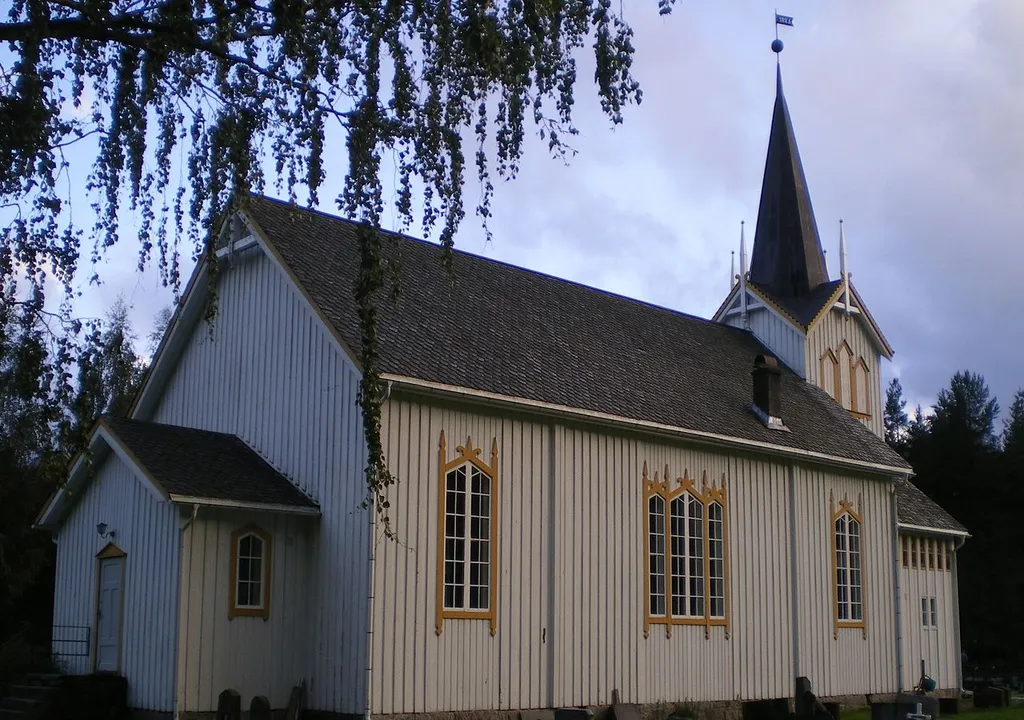The church in Vrådal, Kviteseid, Telemark, Norway.