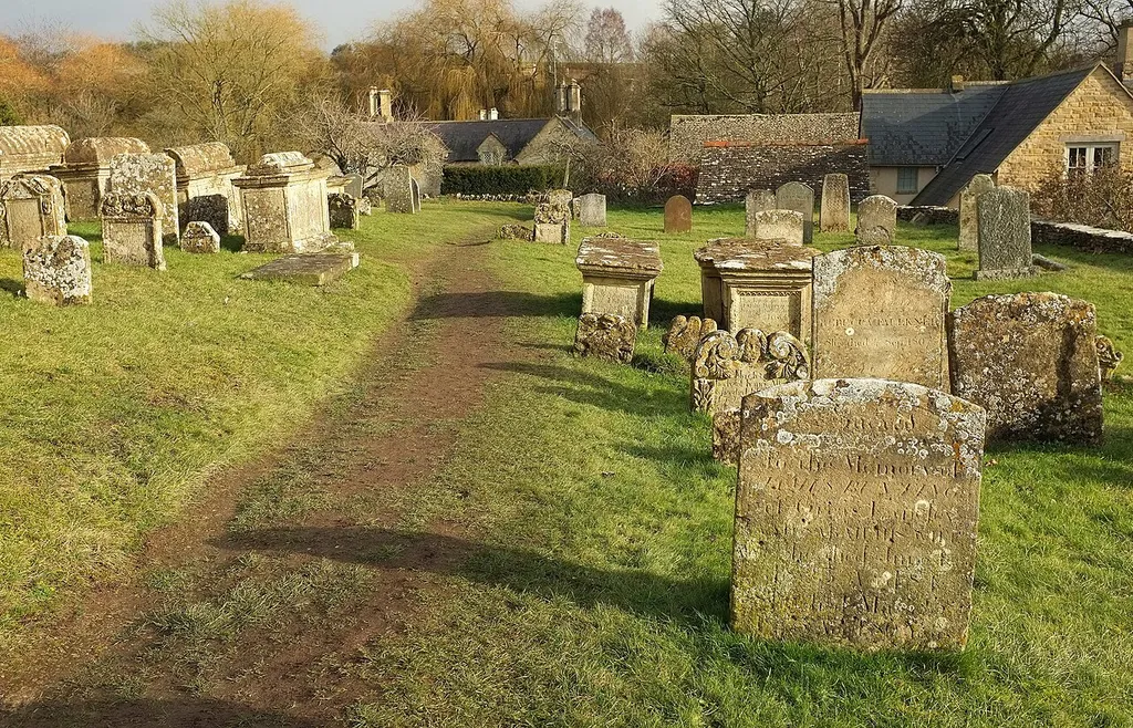 Monuments, St Mary's churchyard, Swinbrook