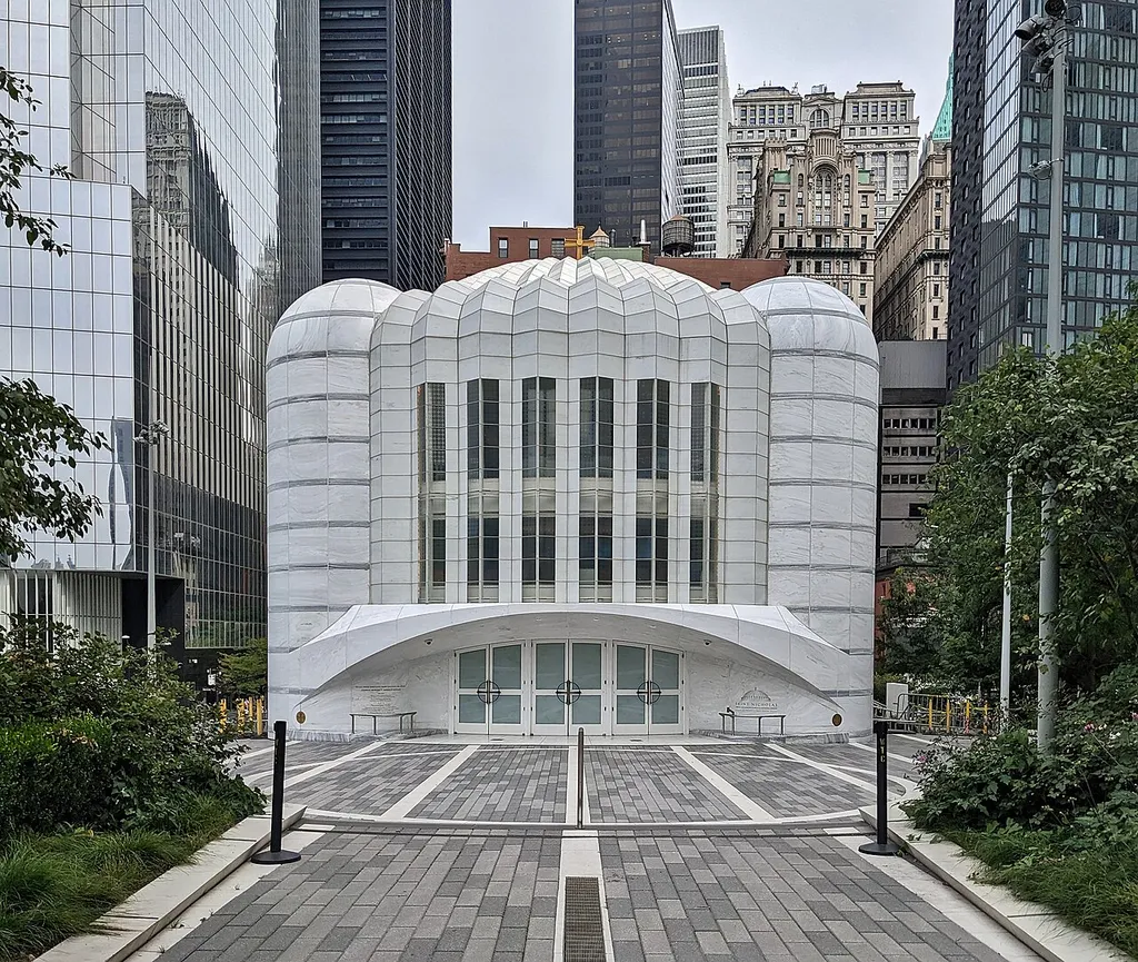 St. Nicholas Greek Orthodox Church view from Liberty Park