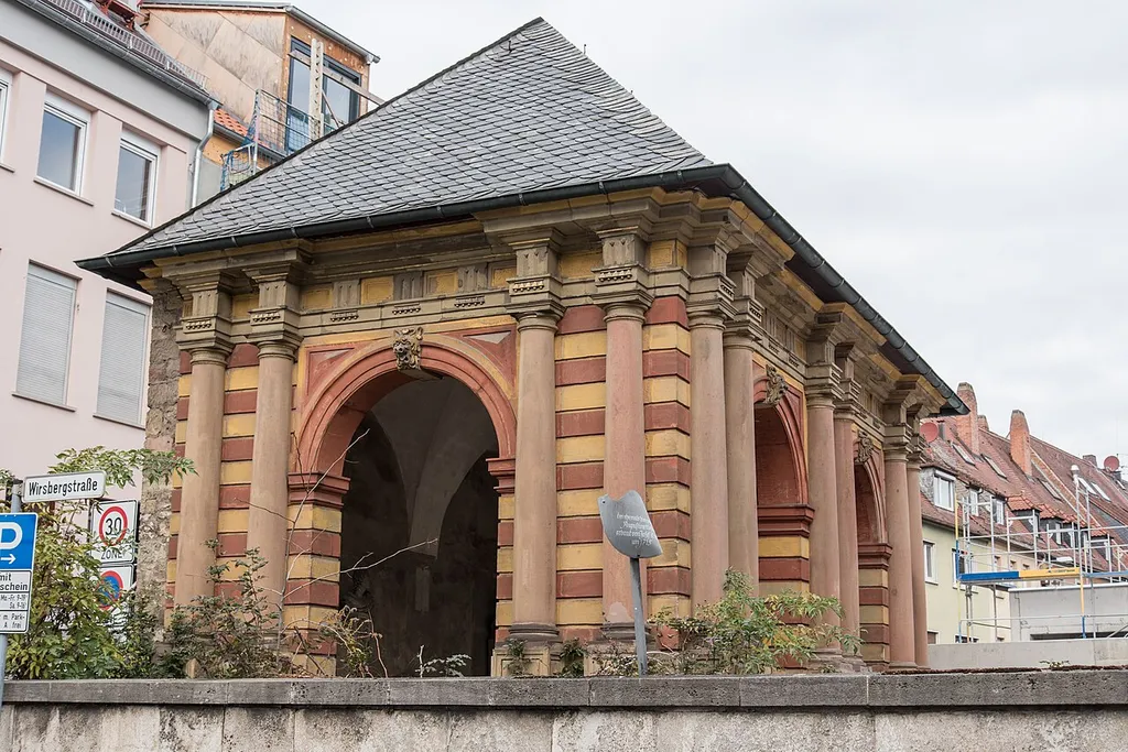 Würzburg, Augustinerstraße 24, Gartenpavillon