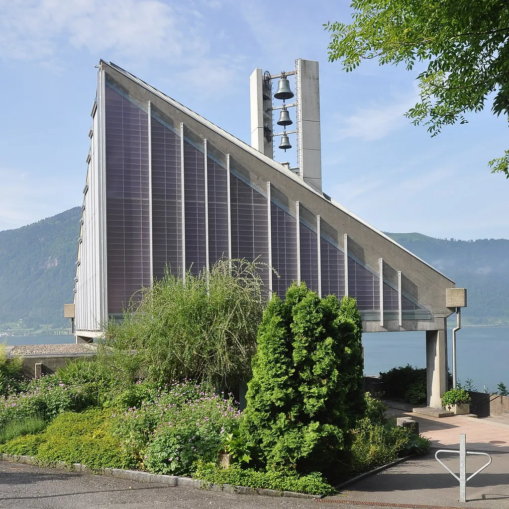 Reformierte Kirche Walchwil, Architekten: Hans-Peter Ammann, 1960—64