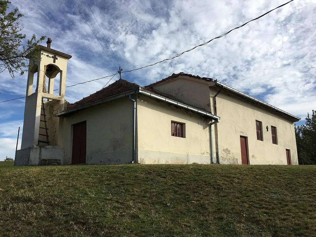 Dormition of the Theotokos Church's yard in the village of Preseka