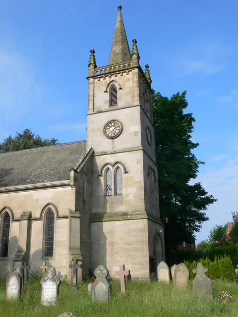 North tower of St Edward's parish church, Dorrington, Shropshire, seen from the east