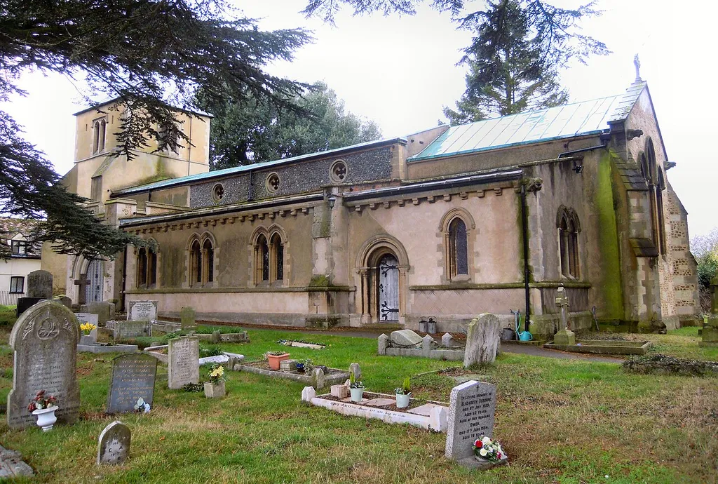 The Church of St Katharine of Alexandria at w:Ickleford in w:Hertfordshire