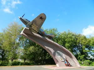 MiG-3 monument in Drakino