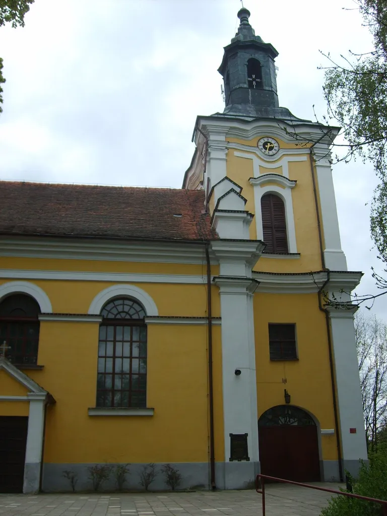 Church in village Jaraczewo in Poland, in Greater Poland Voivodeship