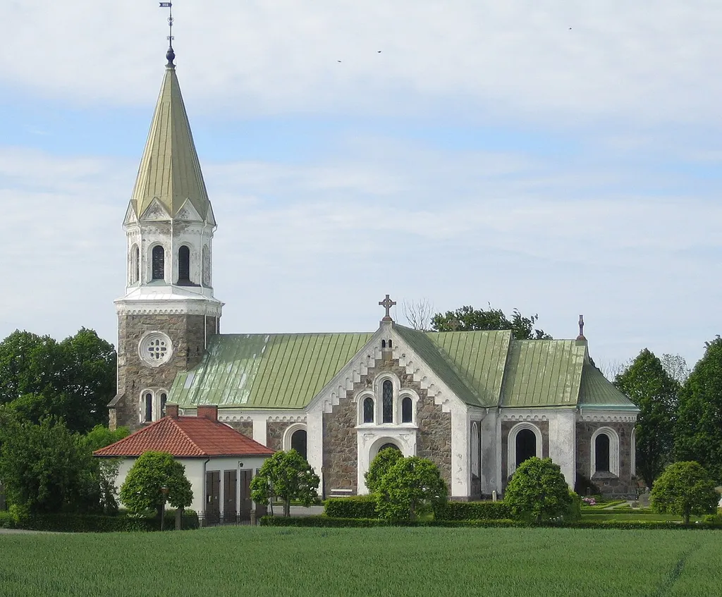 The church of Vallösa, Skåne, Sweden.