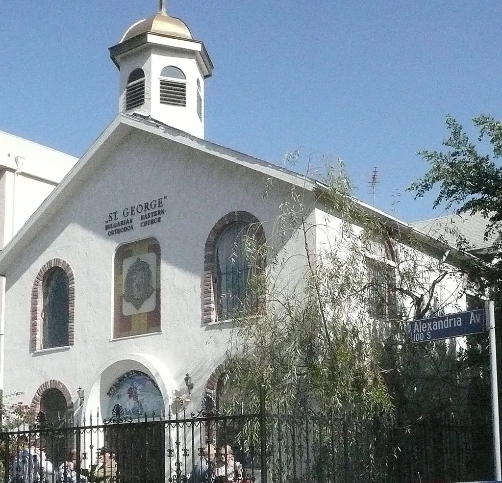 Facade of the St George Bulgarian Church in Hollywood.