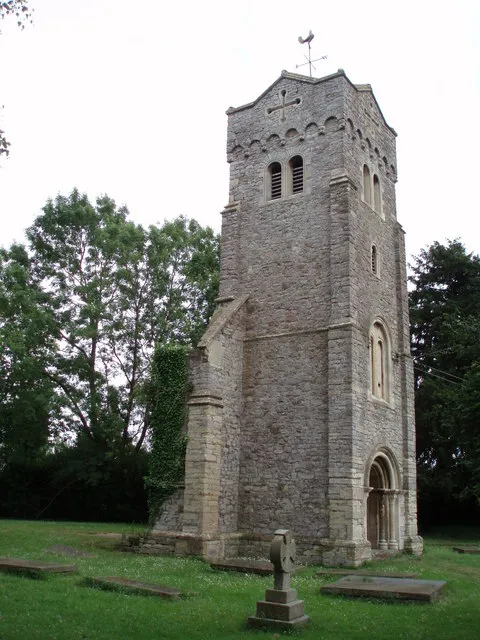 Tower of the former St Thomas's parish church, Northwick, Gloucestershire, seen from the northwest