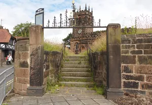 Southern gate to St Michael's Church, Huyton