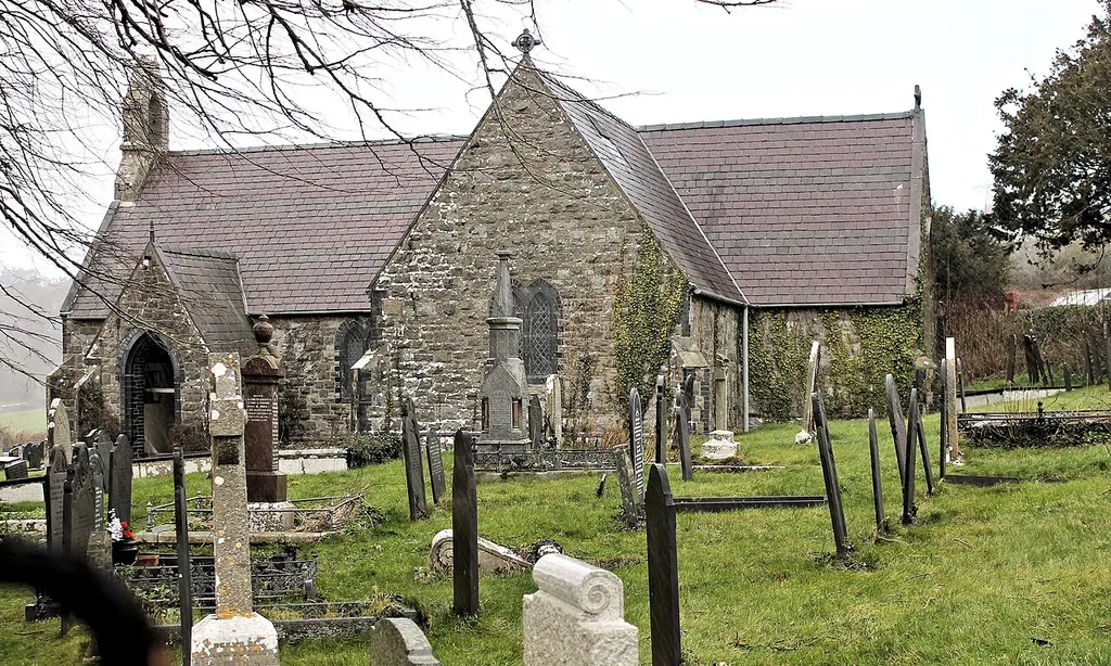 St Cawrdaf's Church, Llangoed, Ynys Môn (Anglesey), North Wales. Grade: II; Date Listed: 30 January 1968; Cadw Building ID: 5516.