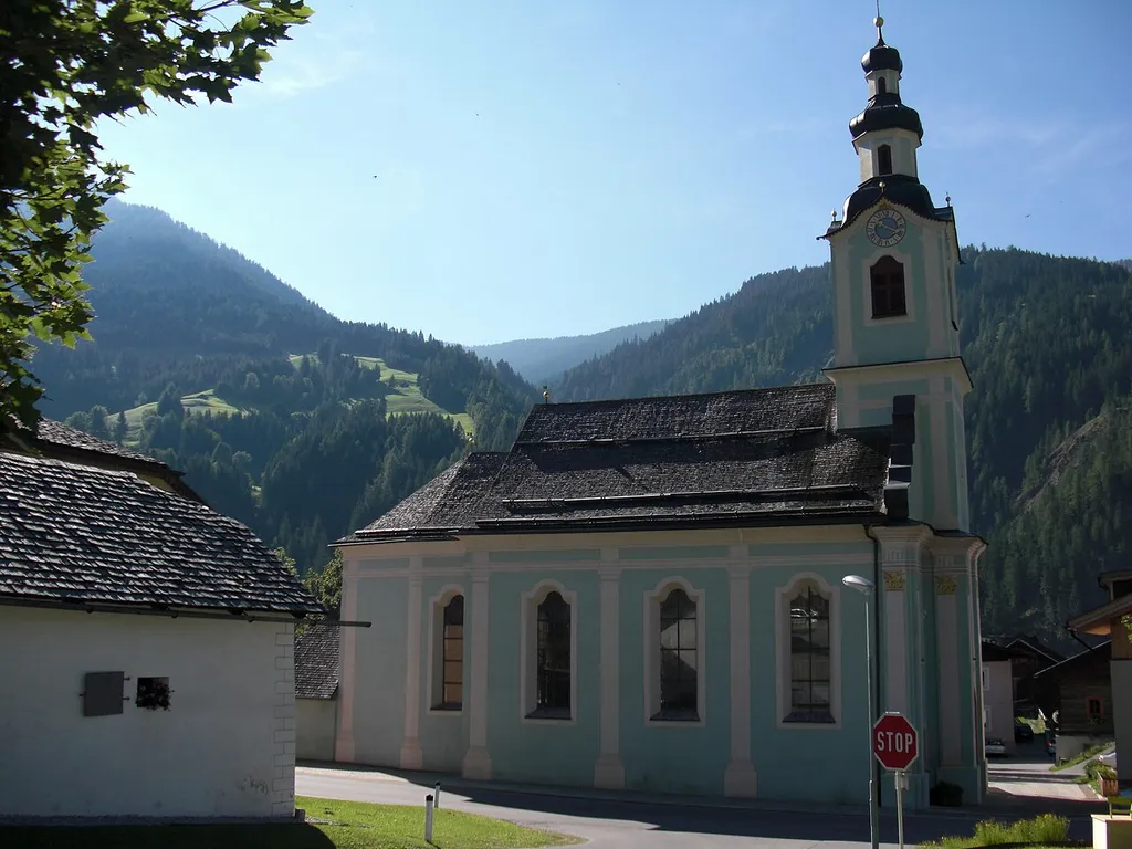Kath. Filialkirche, Maria Heimsuchung in Abfaltersbach (Fraktion: Walde), Osttirol, Österreich.