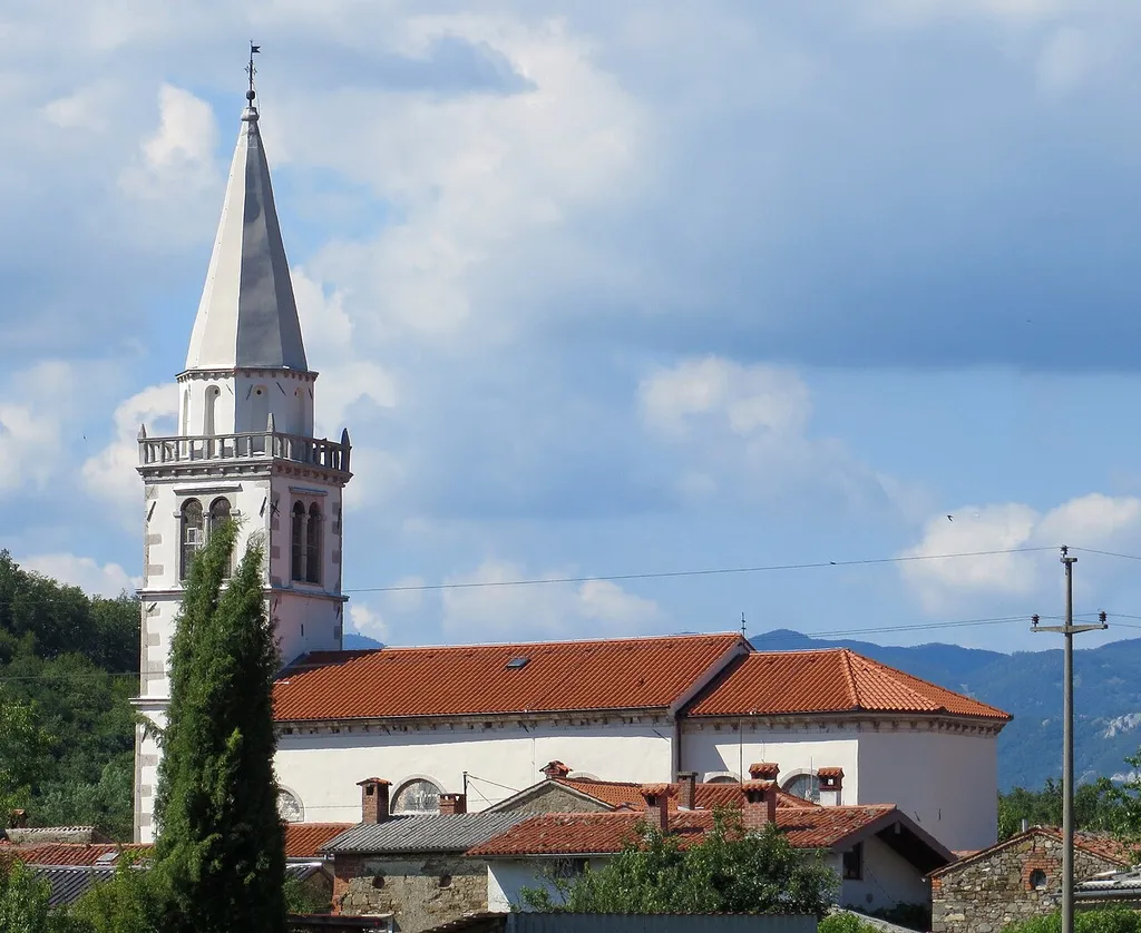 Saint Andrew's Church in Goče, Municipality of Vipava, Slovenia