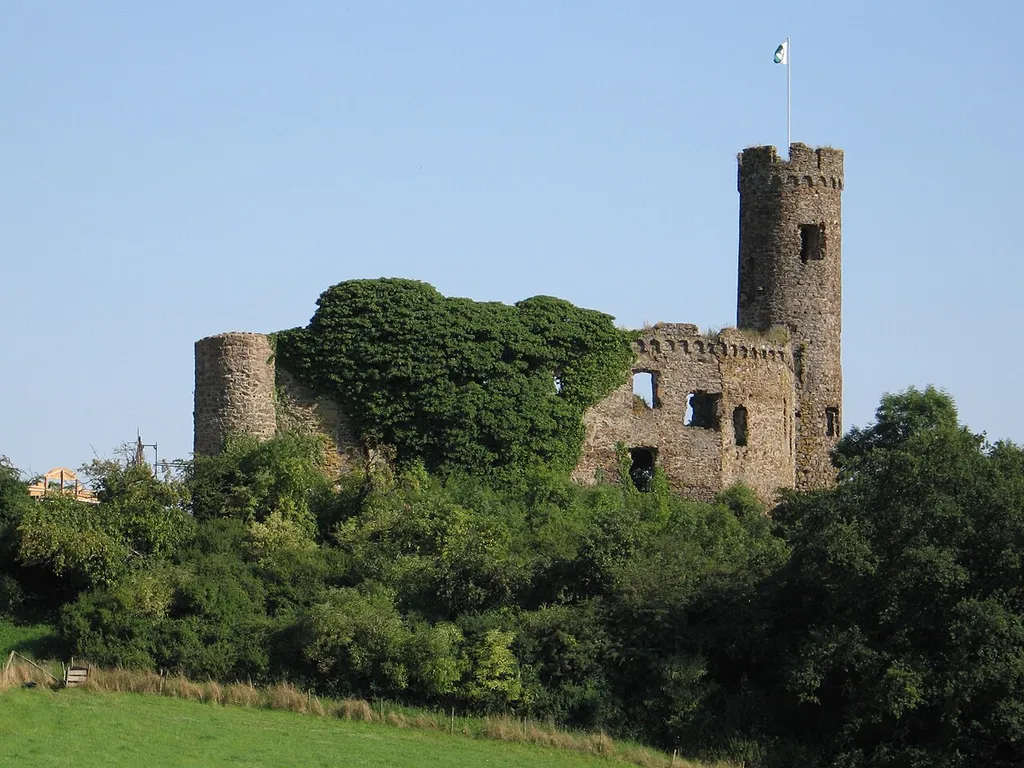 Ardeck castle near Holzheim (Aar), Germany. View from northern-western direction.