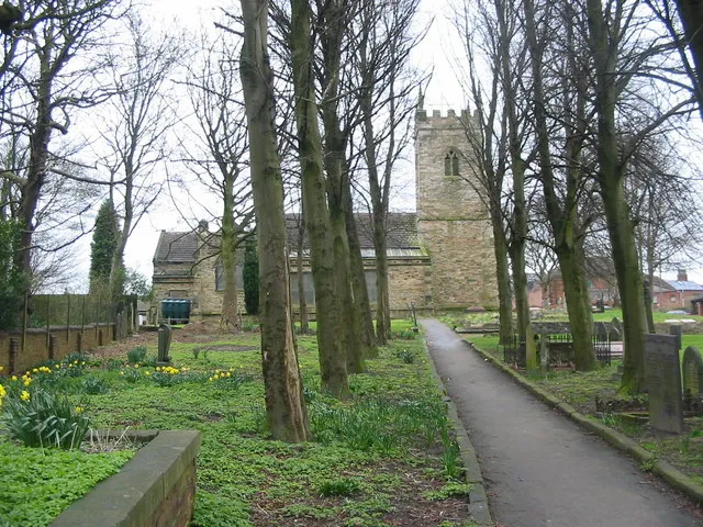 Parish church of St Michael and All Angels, South Normanton, Derbyshire, seen from the north