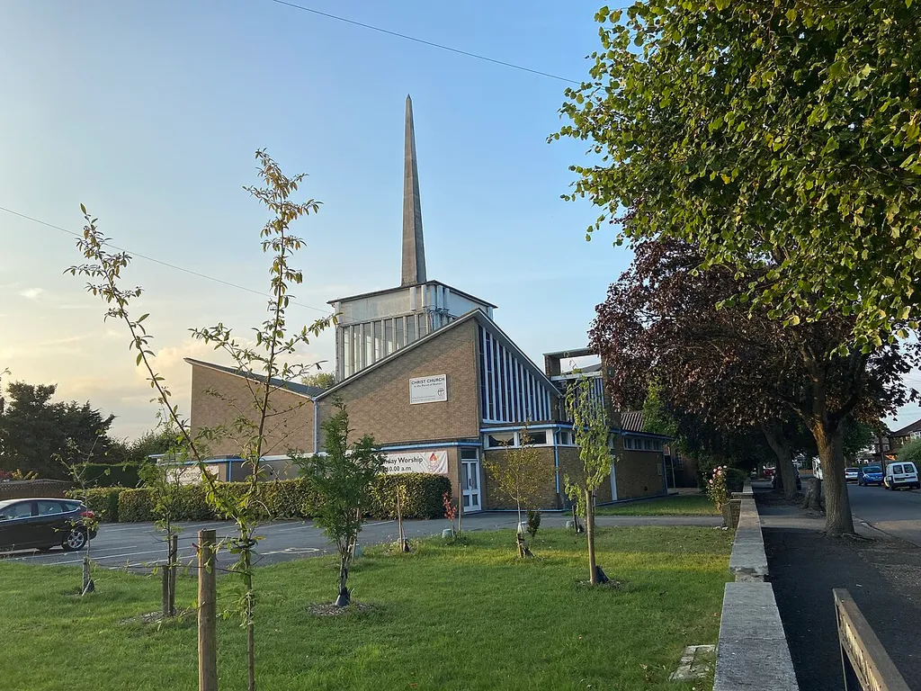 Christ Church, a Church of England establishment on Kingston Road in Staines-upon-Thames, Surrey.