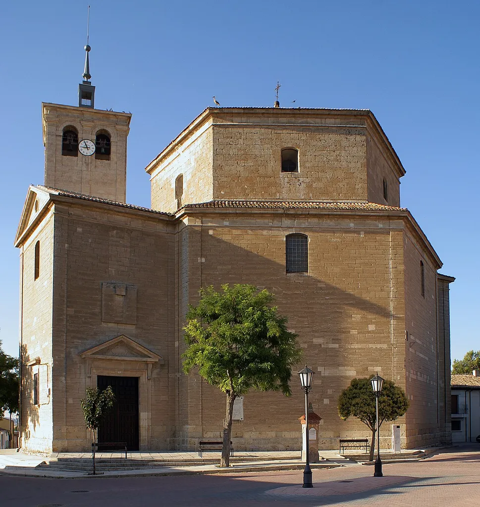 Church of Saint Peter the Apostle in Valoria la Buena, Valladolid, Spain.