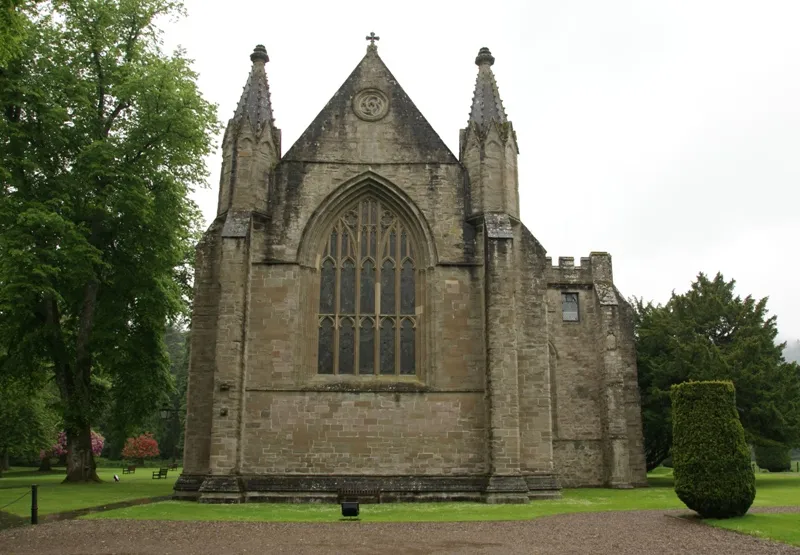 Dunkeld Cathedral, Dunkeld, Perth and Kinross, Scotland - choir (current parish church) exterior from the east