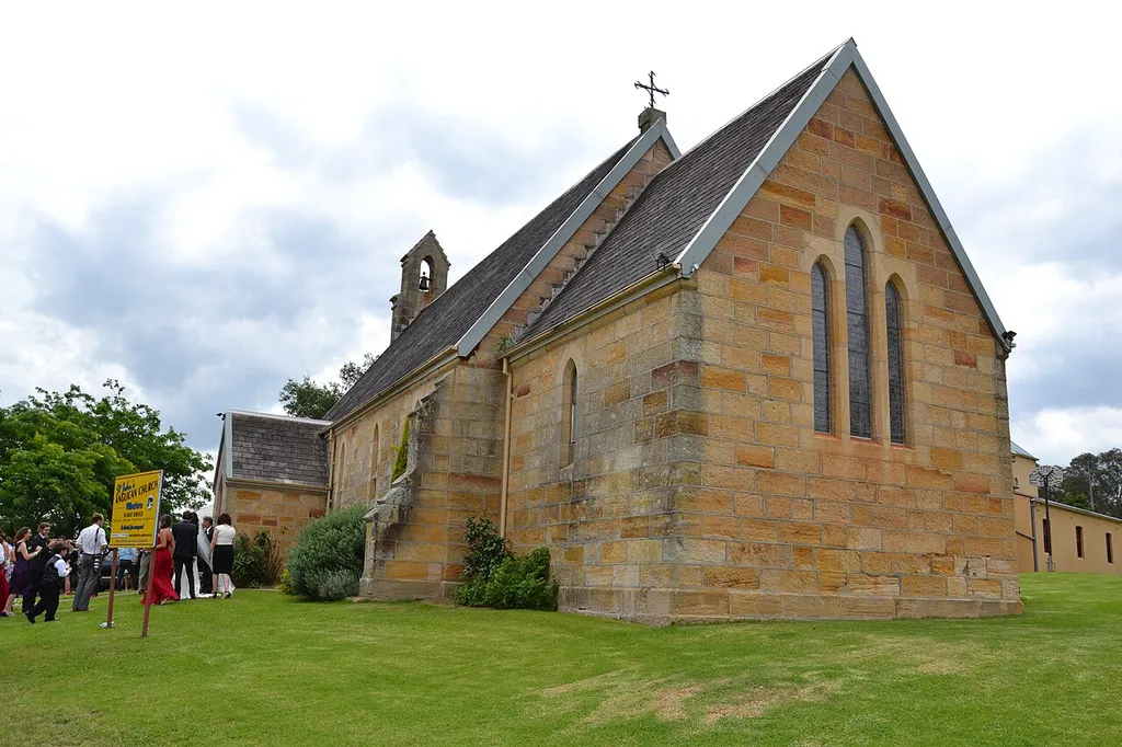 Stunning old sandstone church in Wilberforce.