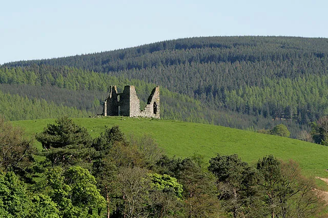 Horsburgh Castle This shell of a small 16th century tower house is a prominent landmark on the south side of the A72 near Peebles.
