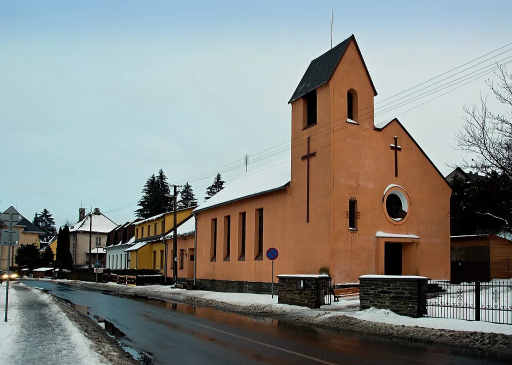Bývalý evangelický kostel v Rýmařově na ulici Okružní