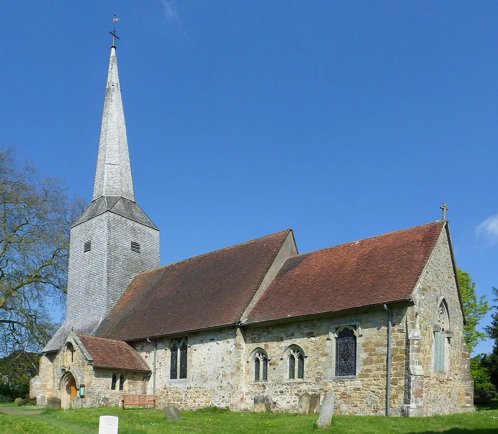 Parish church of St Mary Magdalene, Cowden, Kent, England, seen from the southeast