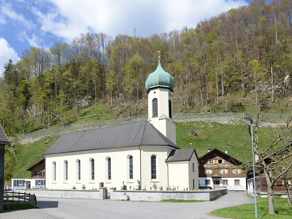 Pfarrkirche hl. Wolfgang, von Schnepfau.