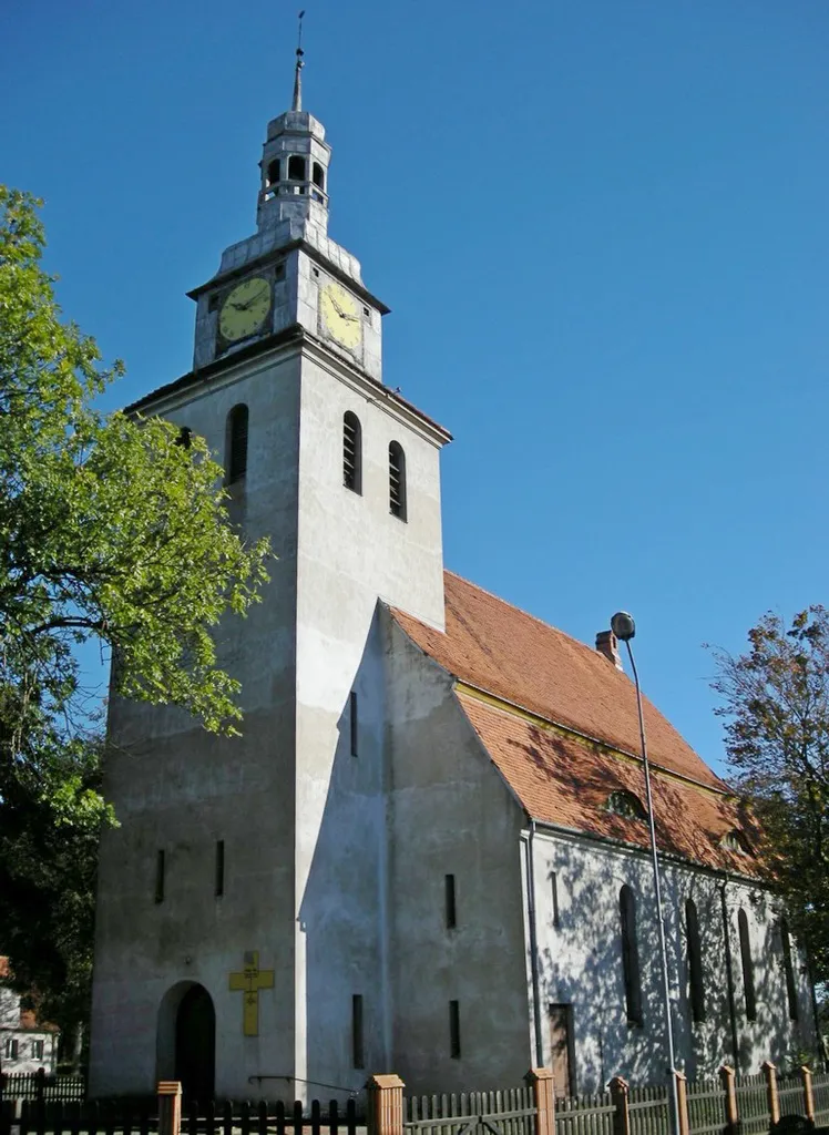 The church in Łobżenica, Poland.