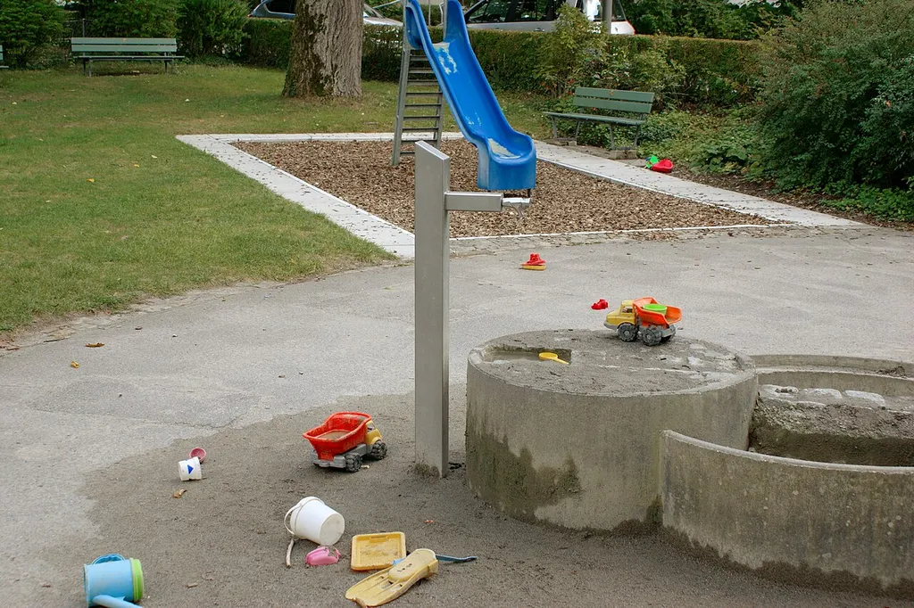 Spielbrunnen Spielplatz Egelsee