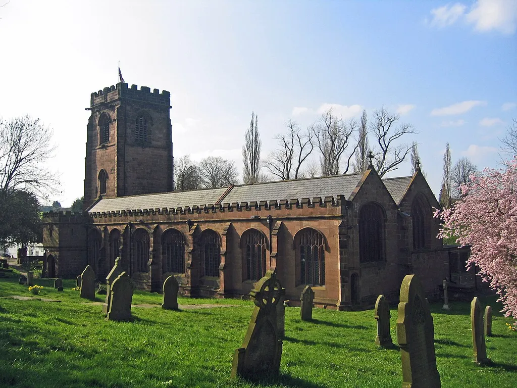 Photograph of St Chad's Church, Over, from the southeast